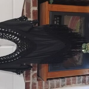 Black fringe shirt